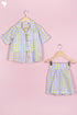 Cotton Top & Shorts Set In Block Print